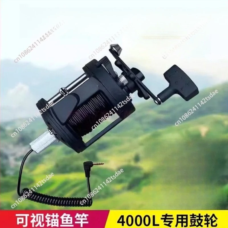 Sea fishing full metal belt discharge boat fishing wheel iron plate wheel