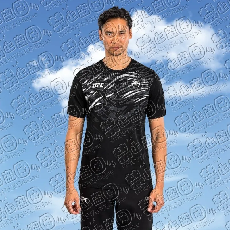 2026 جديد حار بيع UFC الملاكمة مباراة Pursuer تي شيرت للصيف المتضخم تنفس التجفيف السريع قصيرة الأكمام قميص أعلى