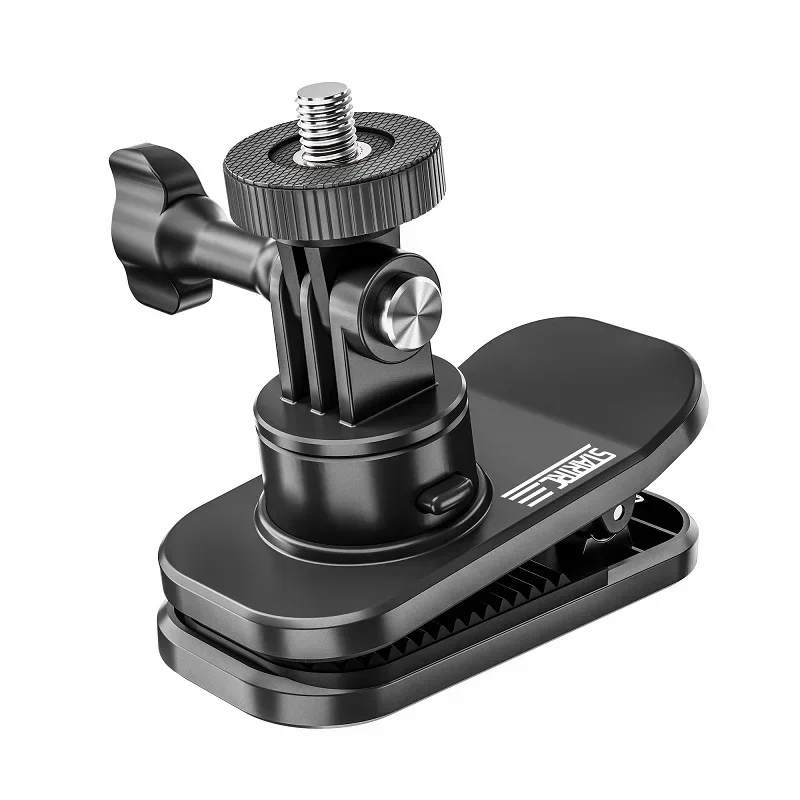 คลิปกระเป๋าเป้สะพายหลังแม่เหล็กสําหรับ DJI Action 4 3 2/กระเป๋า 2/Insta360 X3 X2/อุปกรณ์เสริมกล้อง Gopro 360 °   เมาท์แคลมป์หมุนได้