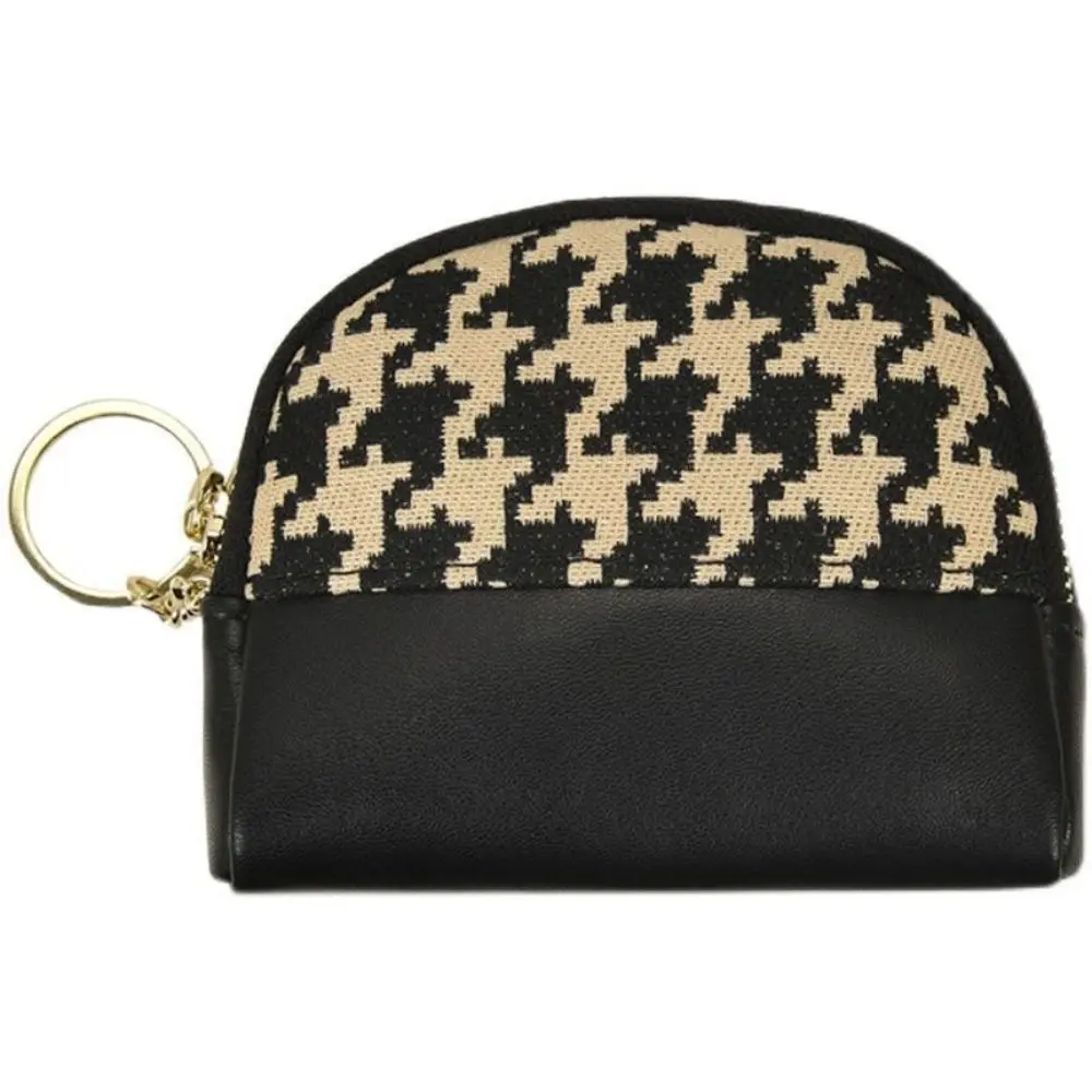 

Удобная темпераментная холщовая мини-двухслойная молния с брелоком, кожаная сумка, держатели для карт, женский кошелек для монет, кошелек