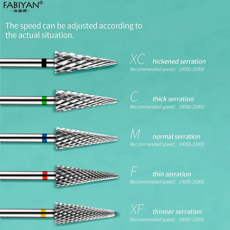 التنغستن الصلب مسمار لقمة ثقب قاطعة المطحنة ل مانيكير الكهربائية مسمار مثقاب أدوات الأظافر #5