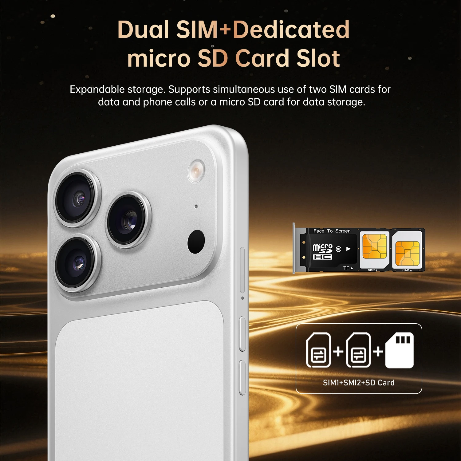 IVMI Smartphone 17Pro Max Android10.0 Dual SIM 6.7"Display 3GB RAM 16GB ROM WIFI Bluetooth Google Play Store 4G Mobile Phones