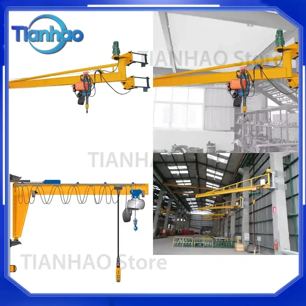 Electric Wire Rope Hoist 1 Ton 2 Ton 3 Ton Wall Mounted Jib Crane for Sale