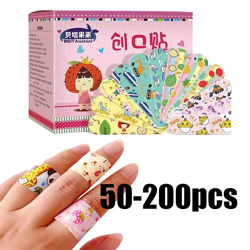 50/100/200 قطعة الكرتون بولي ايثيلين الفرقة المعونة تضميد الجروح التصحيح الجص الإسعافات الأولية لاصق الضمادات الحيوان الفاكهة الحلوى المواضيع