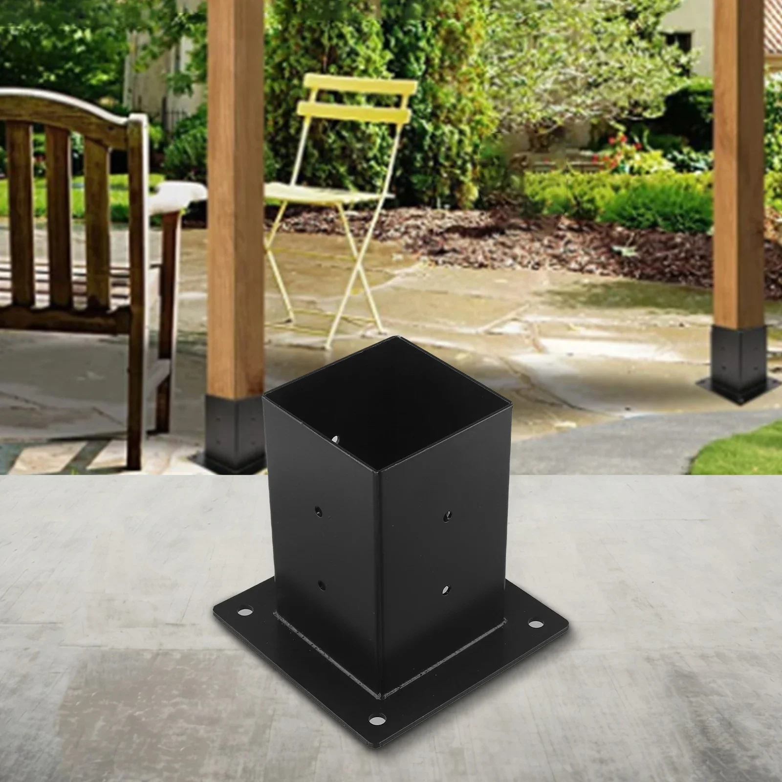 New Pergola Bracket Vertical Angle Corner Woodworks DIY Post For Gazebos Column Anchor Post Base Bracket