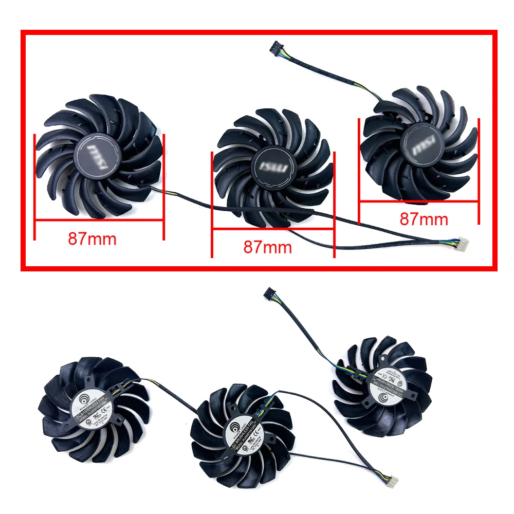 

Новый охлаждающий вентилятор 87 мм 4PIN PLD09210S12HH для MSI RTX3090 3080 3060 3070 RTX 3060TI 3070TI 3080TI Ventus 3X игровая видеокарта