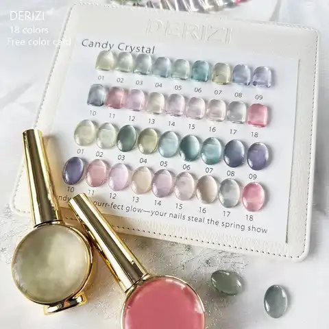 Set di smalti per unghie gel per occhi di gatto con perline di vetro da 18 pezzi con campione di colore Smalto per unghie magnetico olografico Soak Off Vernice UV LED 15ml