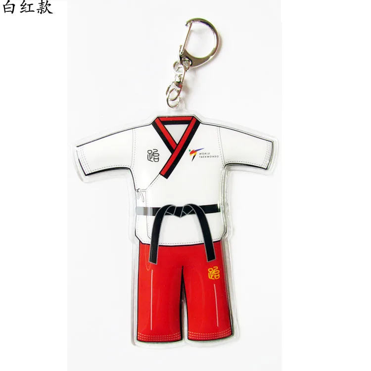 taekwondo keychain Car Keyring Creative Sports Keychains Ornament Pendant for Wallet Handbag Purse Backpack Accessories