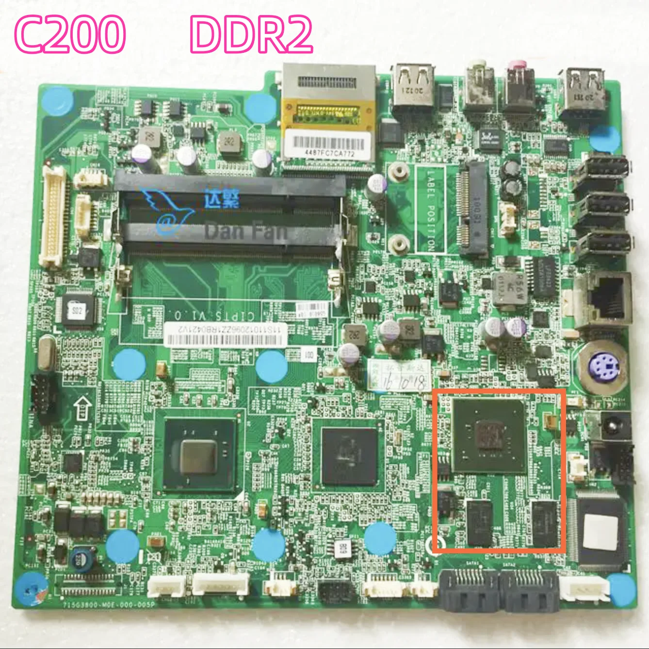 

For Lenovo C200 DDR2 AIO Motherboard CIPTS V:1.0 11012096 Mainboard 100%tested fully work