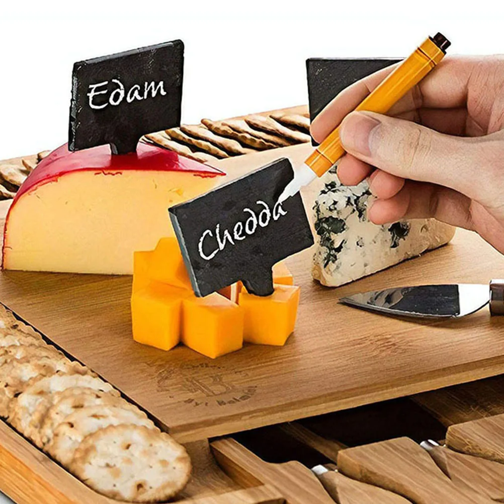 

10pcs Plant Labels Garden Flower Marker Stone Decoration Cake Topper Dessert Label Simple Durable Garden Tool