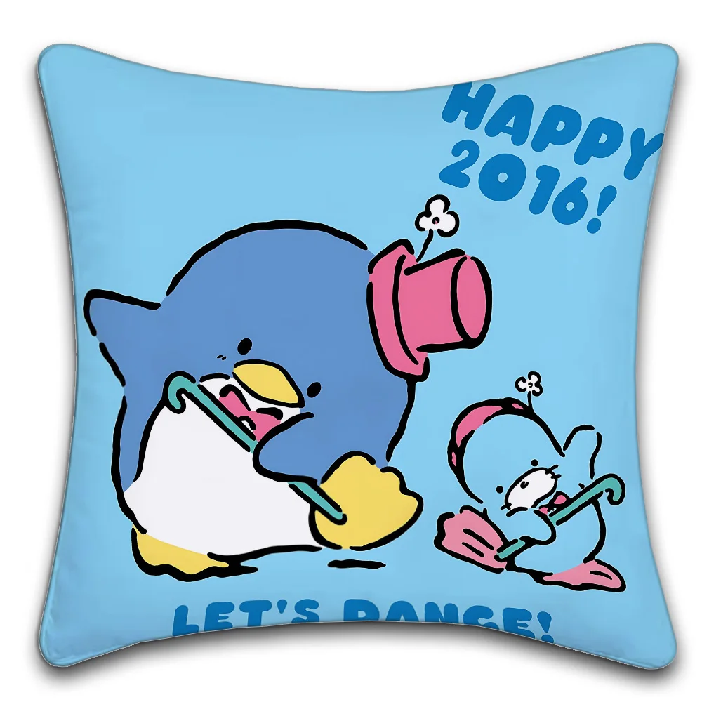 Sanrio Sam the Penguin Cartoon Pillow Gift Home Office Decoration Pillow Bedroom Sofa Car Cushion CoverPillow Case