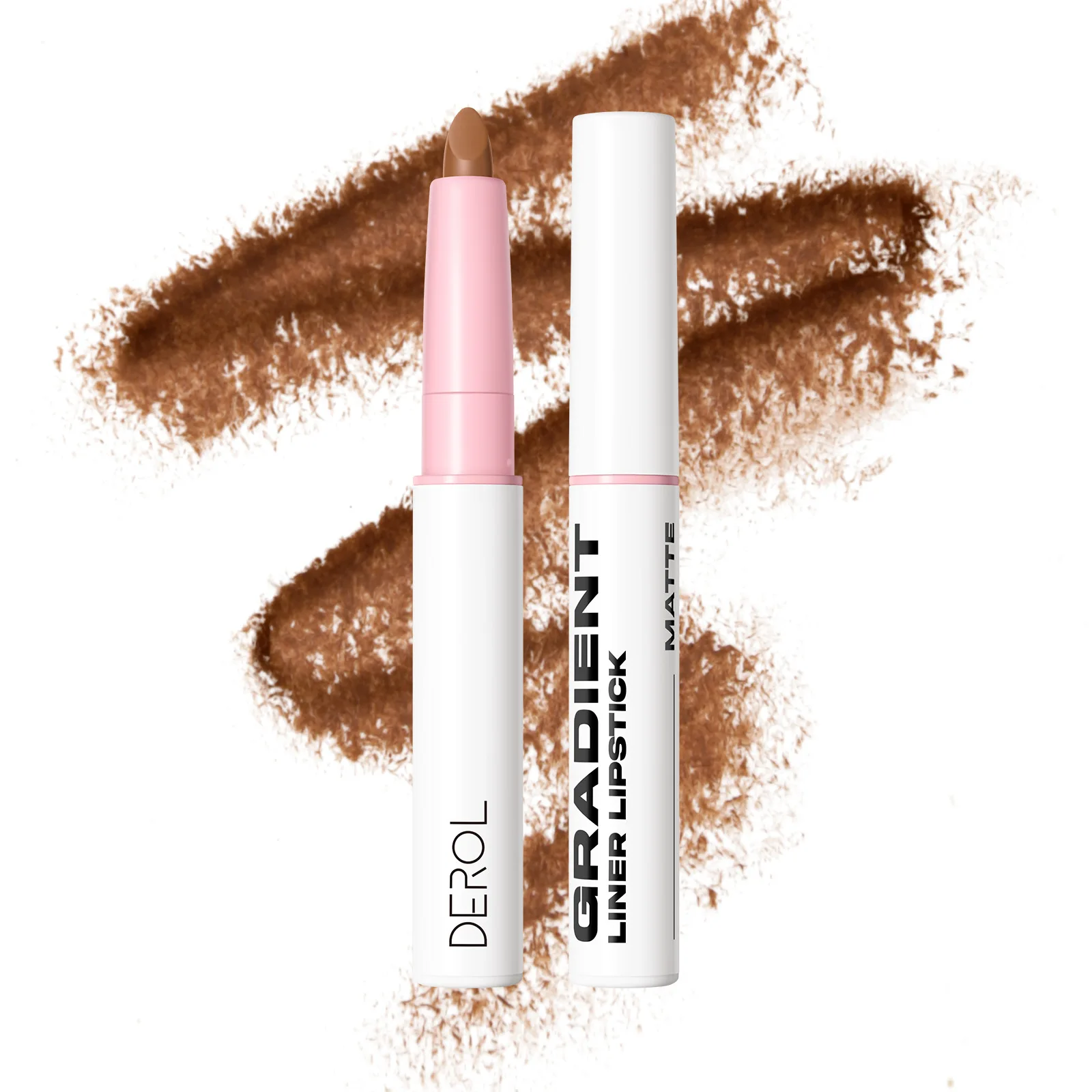 قلم تحديد الشفاه 2 في 1 - قلم شفاه كريمي مخملي غير لامع يدوم طويلاً ومقاوم للتلطخ ودقيق، قلم شفاه كريمي الكل في واحد #5