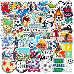 50pcs Waterproof Soccer Stickers Create Your Unique Style , Perfect for Teens and Adults DIY, Luggage, Guitar and Laptop