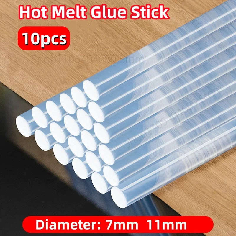10pcs 7mmx100mm Hot Melt Glue Sticks Craft Hand Repair Tools for Glue Gun DIY Art Alloy Accessories