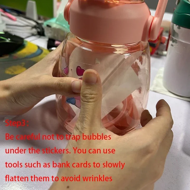 Peppa Pigs Waterproof DIY Decals 3D Transfers Crystal Stickers Cartoon Easy Peel Phone Case Stickers Tumbler Wraps Sticker view 6
