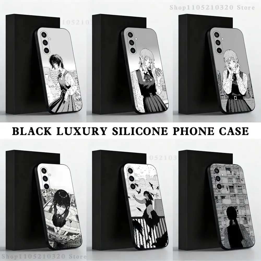 

Fujimoto Tatsuki Comics Phone Case For Samsung S 25,24,23,22,30,21,10,9,Ultra,Plus,Lite,FE,4,5 G Black Soft Case