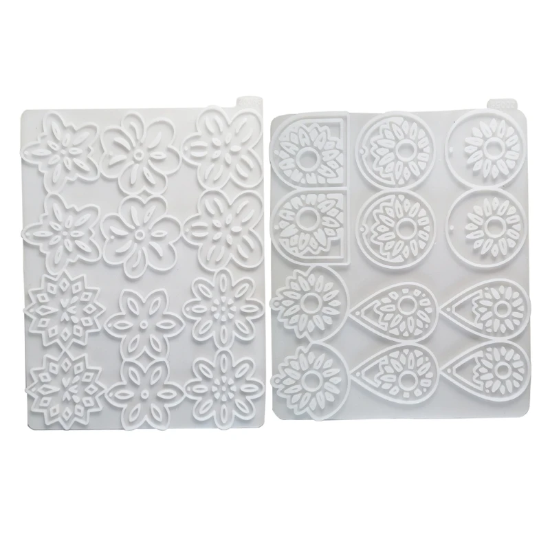 Pendant Silicone Mold Earrings Moulds Flower Jewelry Making Molds Silicone Keychain Moulds for Crafting Lover