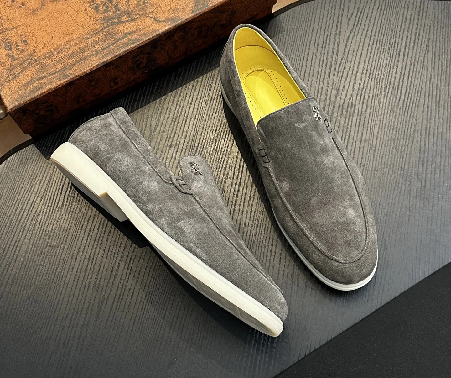 

OECHSLI Shoes Cowhide Suede 2025 new business outdoors comfortable quality Tie rope comfort Men‘s European big size 38-46