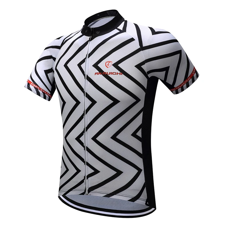 Unisex Cycling Jersey Summer Anti-sweat Quick Drying Geometric Lines Short Sleeve Riding Jerseys Customized/Wholesale Service