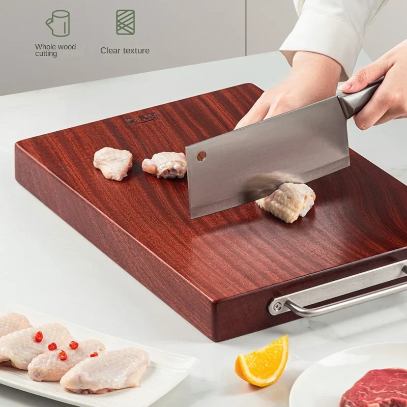 

Ebony wood cutting board, kitchen household antibacterial and mildew resistant solid wood chopping board