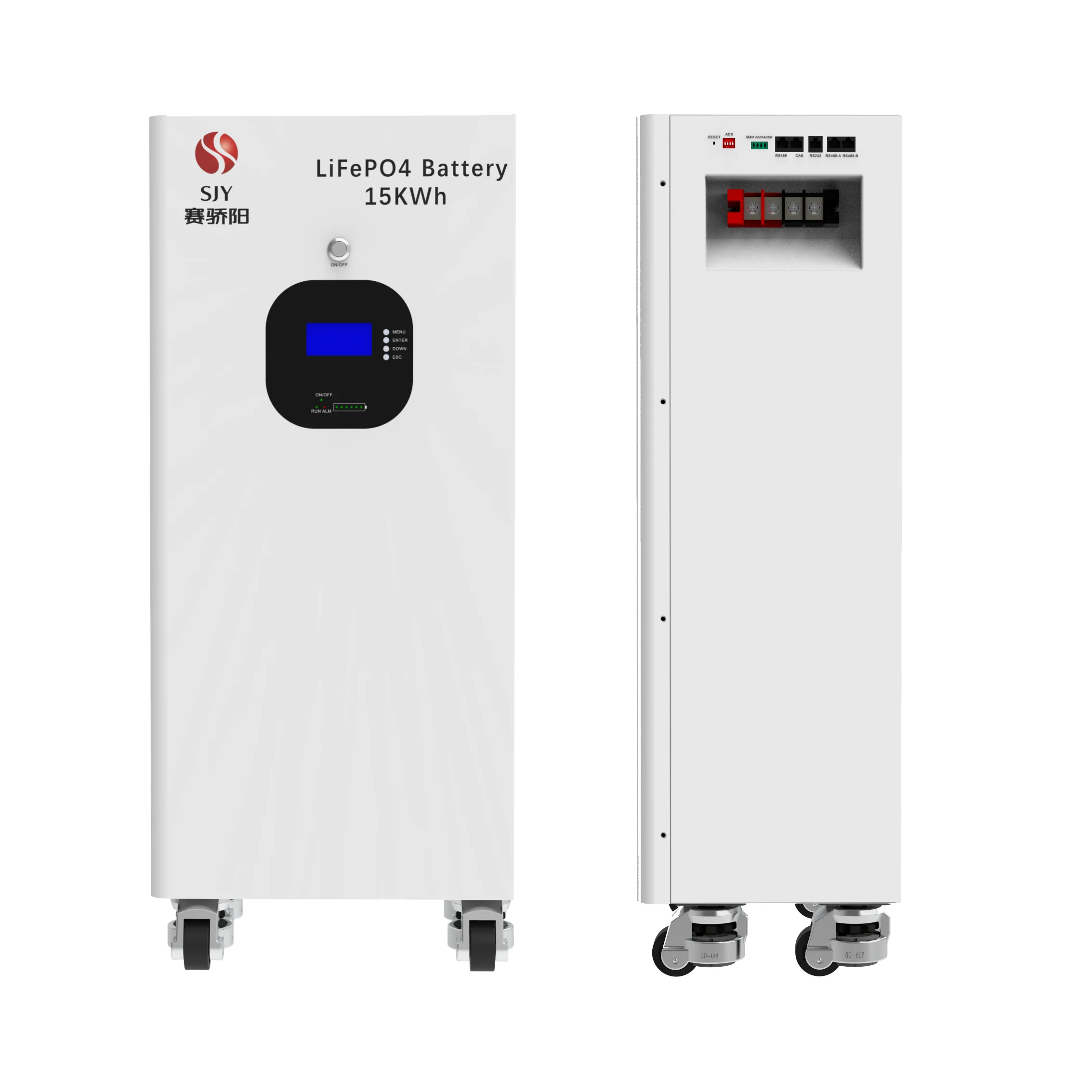 48V 300Ah LiFePO4 Battery 15kWh (51.2V) Solar Energy Storage System, Deep Cycle Built-in BMS, Bluetooth & WiFi - Miami FL Warehouse US Stock, Wholesale Export Ready to Mexico, Latin America, Caribbean & Africa, Off-Grid Backup, Generator