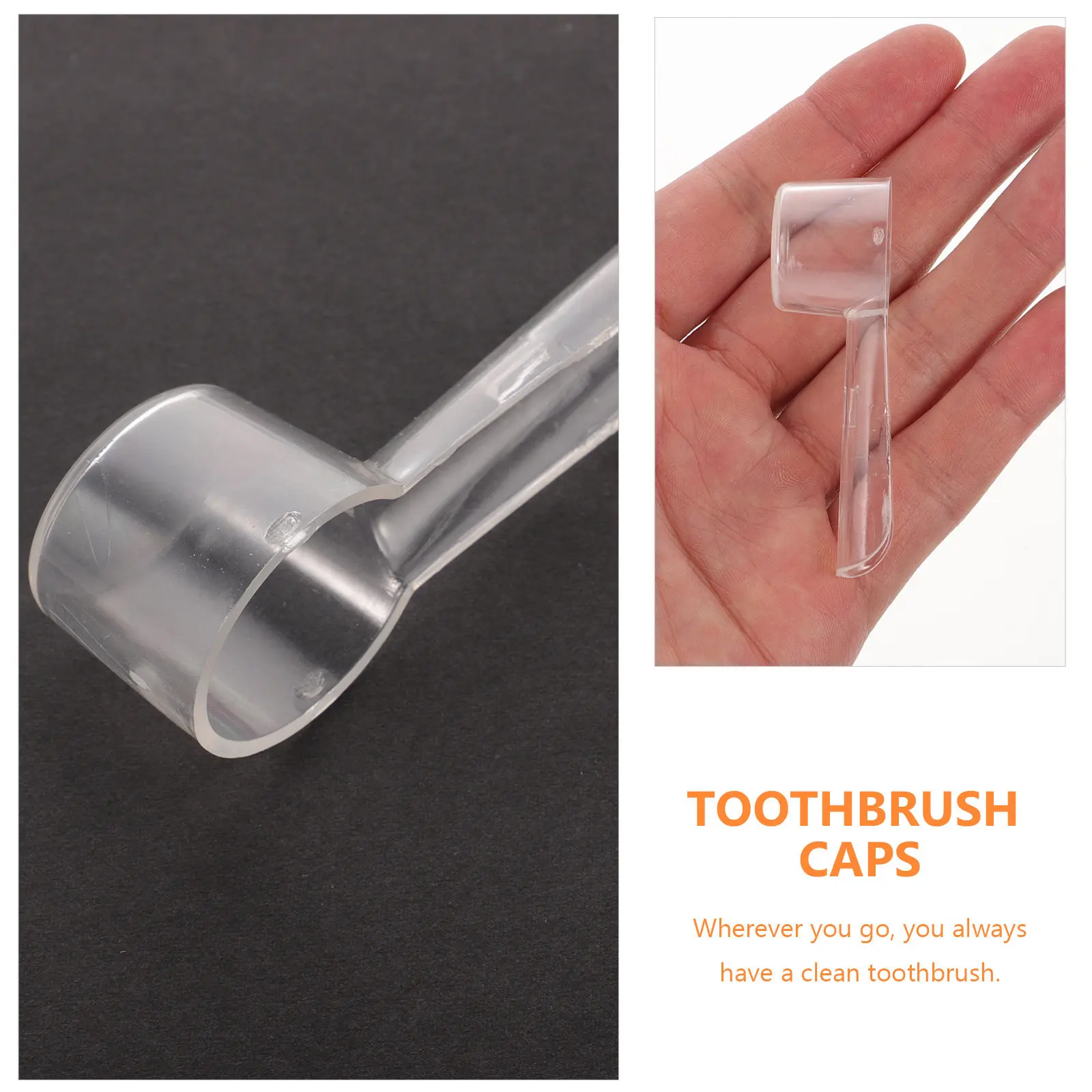 10Pcs Toothbrush Head Covers for Electric Toothbrush Portable Lightweight Reusable Travel Camping Hiking Business Trip