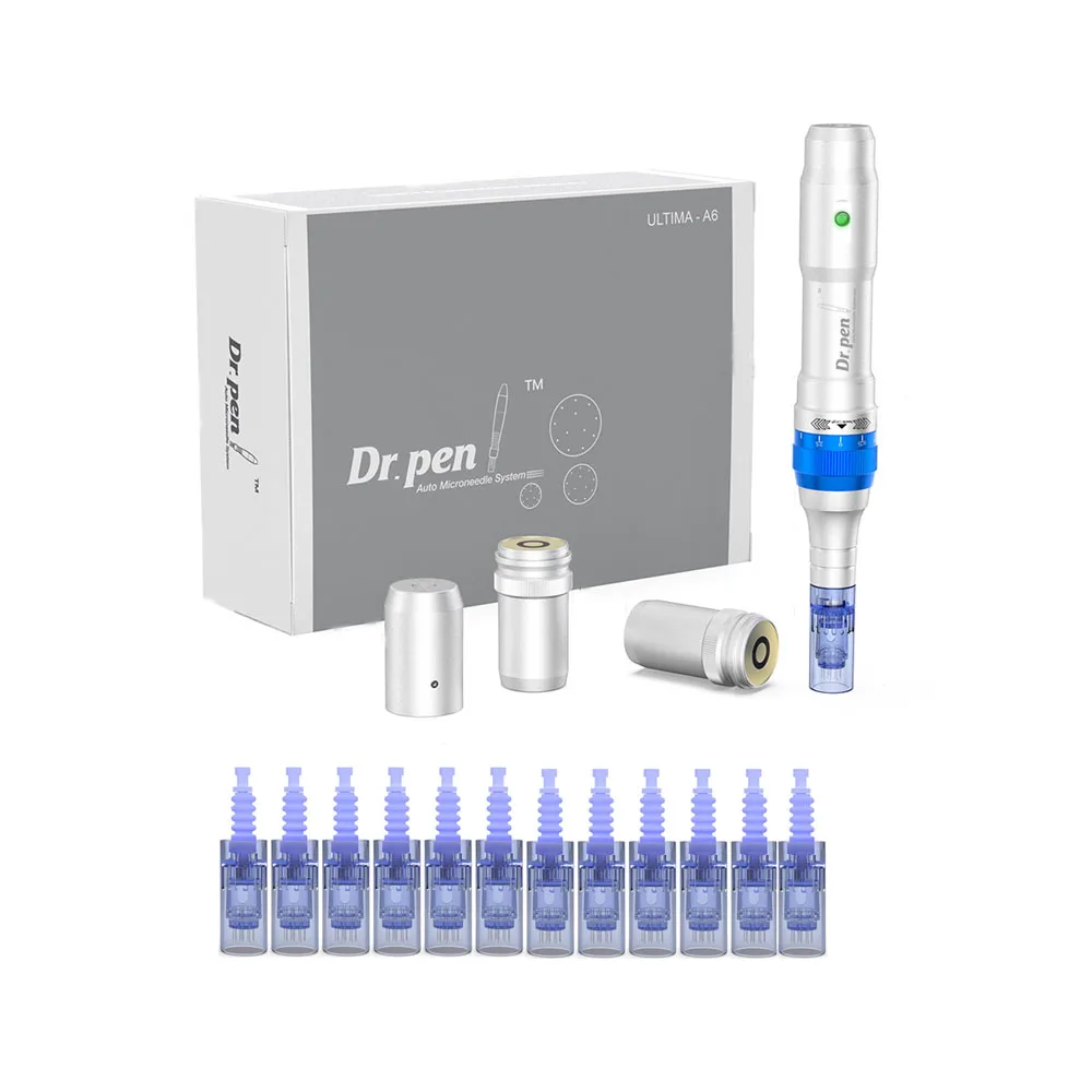 dr-pen-a6-microneedling-derma-pen-kit-di-strumenti-per-la-cura-della-pelle-con-aghi-per-cartucce-da-12-pezzi