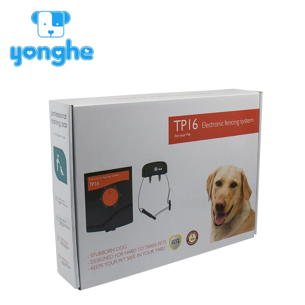 

Rechargeable Tp16 Electric Dog Fence System With Adjustable Waterproof Shock Training Collar for Pet Safety