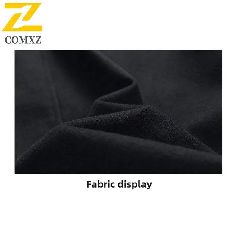 COMXZ Premium Men Woolen Trench Korean Style Fashion Lightweight Coat Casual Daily Style Windproof Spring Autumn Garment