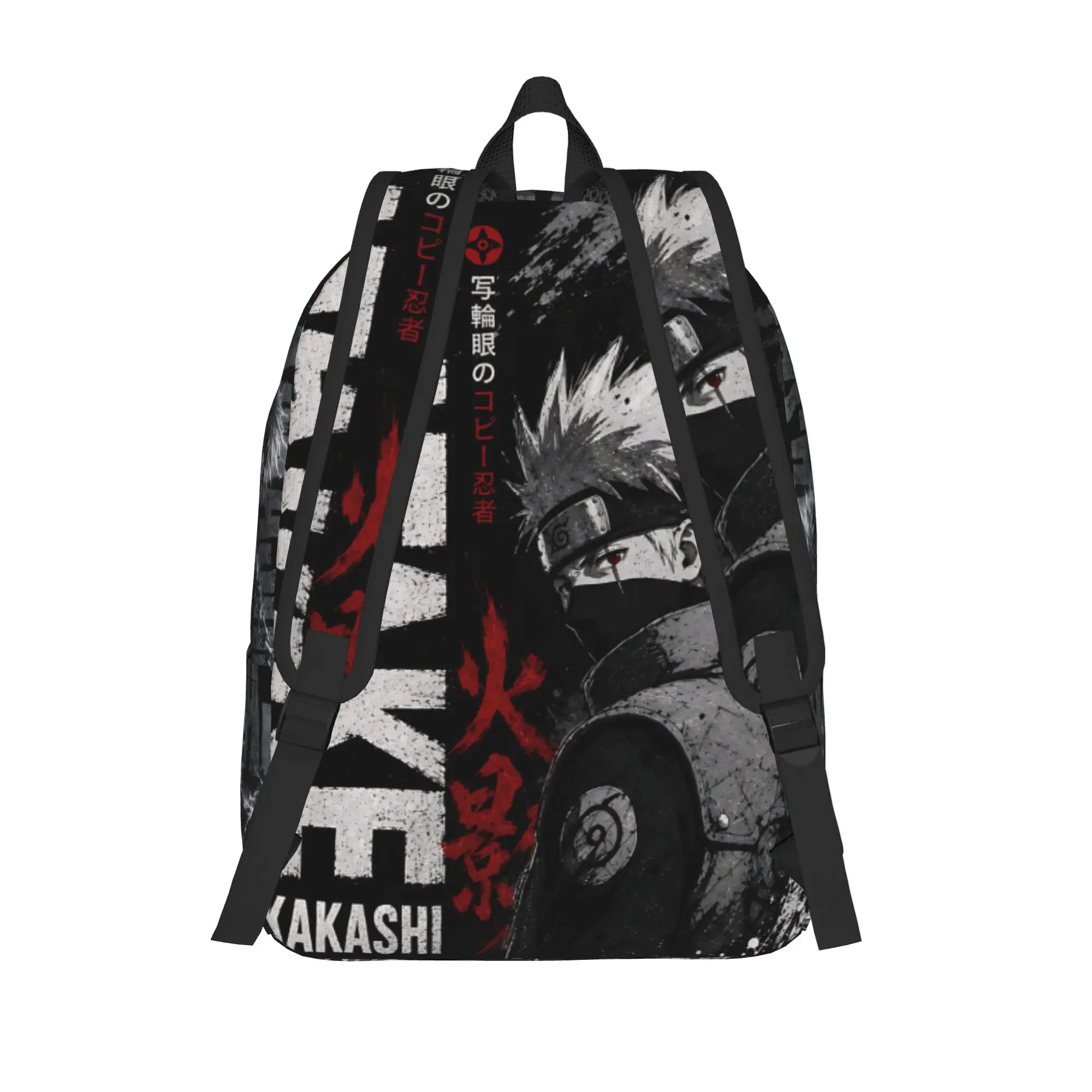 Fashion Naruto Anime Theme Backpack kakashi Mochilas Kawaii Campus Sturdy Shoulder Rucksack