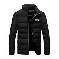 Men's warm down parka jacket high collar casual  street fashion north winter