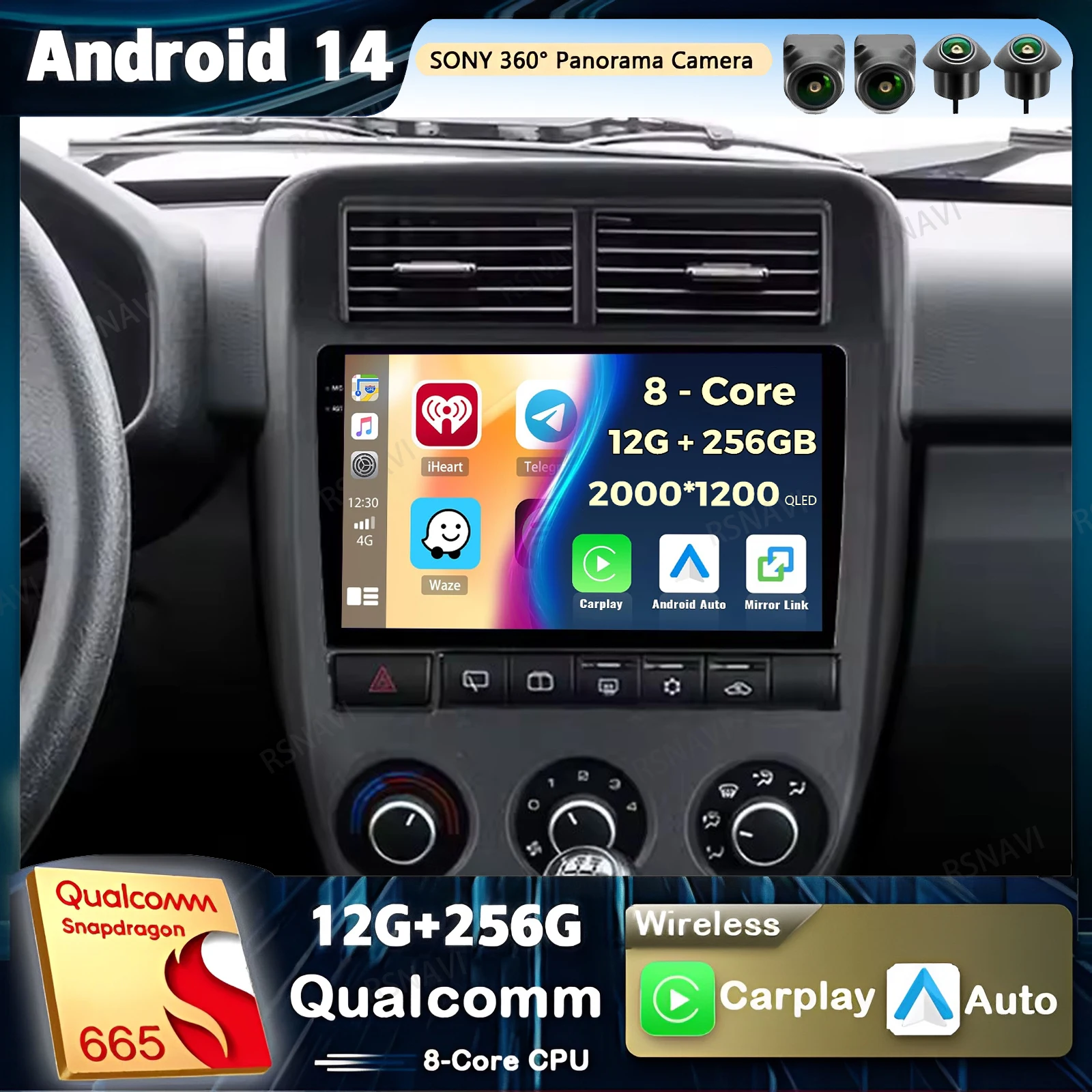 

Android 14 Carplay Car Radio For LADA NIVA 2022 Multimedia Video Player Navigation GPS Stereo 2Din DVD Head Unit 360 Camera Auto