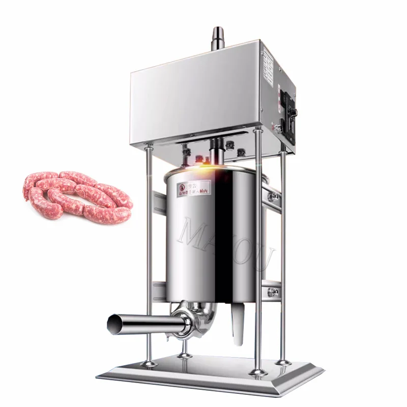 

Электрическая автоматическая машина для производства колбас на 10 л. Коммерческая машина для производства колбас из нержавеющей стали.