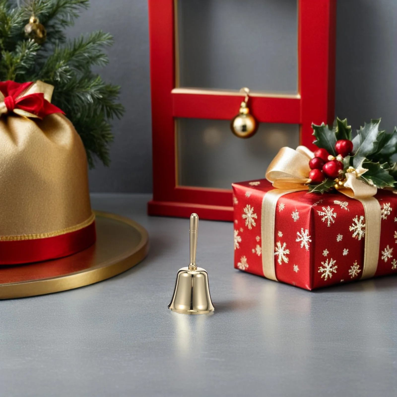 

Vintage Brass Hand Bell Clear Ringing for Kitchen Table Service Desk Metal Call Bell for Restaurants Hotels Brass Bells