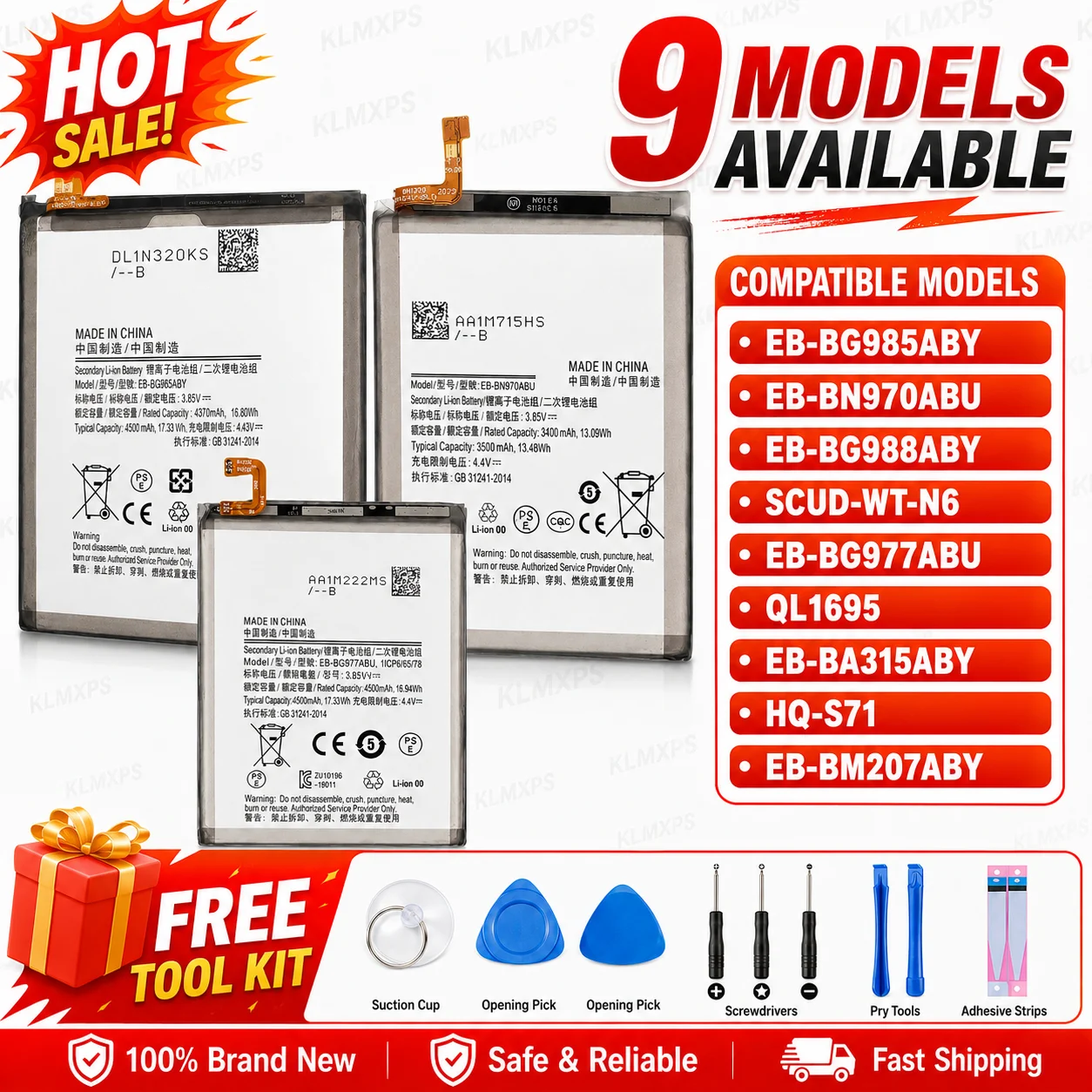 Phone Replacement Battery For Samsung Galaxy Note 10 S10 S20 Ultra A10S M11 5G A31 M30s SM-M3070 SM-A2070 2020 Edition