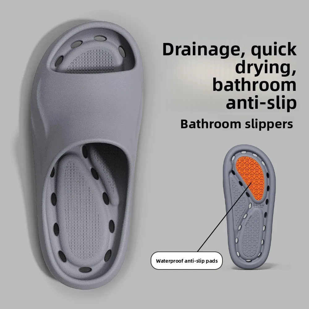 

Unisex EVA Sandals Quick Dry Slip Resistant Bathroom Slippers for Men Women Indoor Outdoor Summer Wear