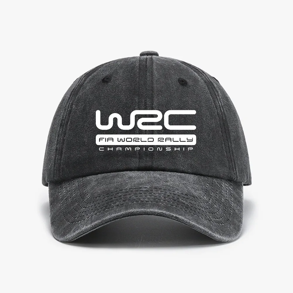 World Rally Championship WRC Cap Fashion Casual Distressed Baseball Caps Adjustable Hat Hip Hop Summer Unisex Washed Hats