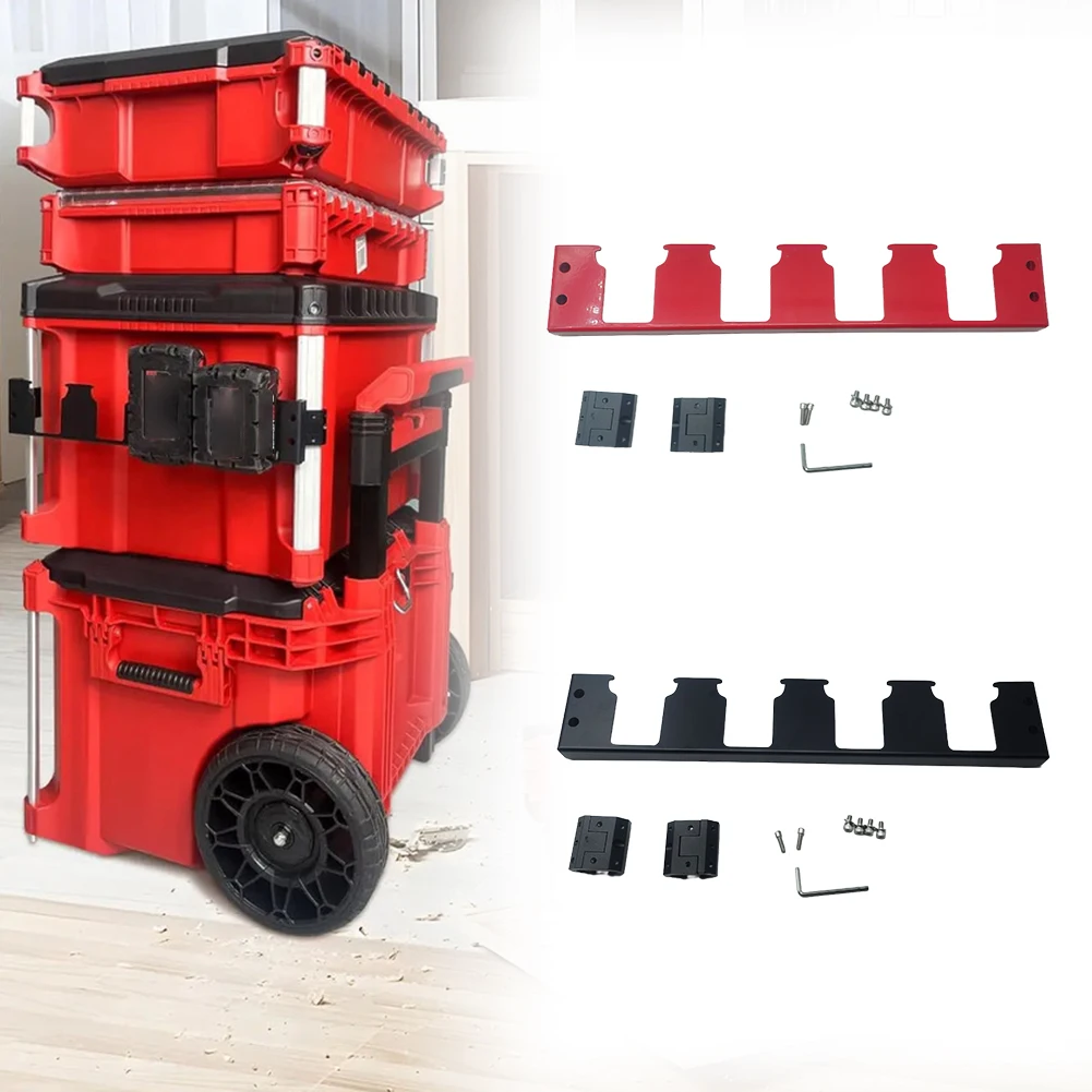 

Car Metal 4 Battery Holder Storage Rack For Packout System Space-saving Accessories Easy Installation