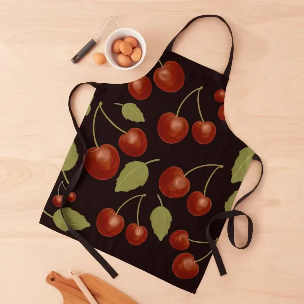 

Vintage Cherries Apron Kitchen Apras Man custom women's kitchen Women Kitchen'S kindergarten teacher Apron