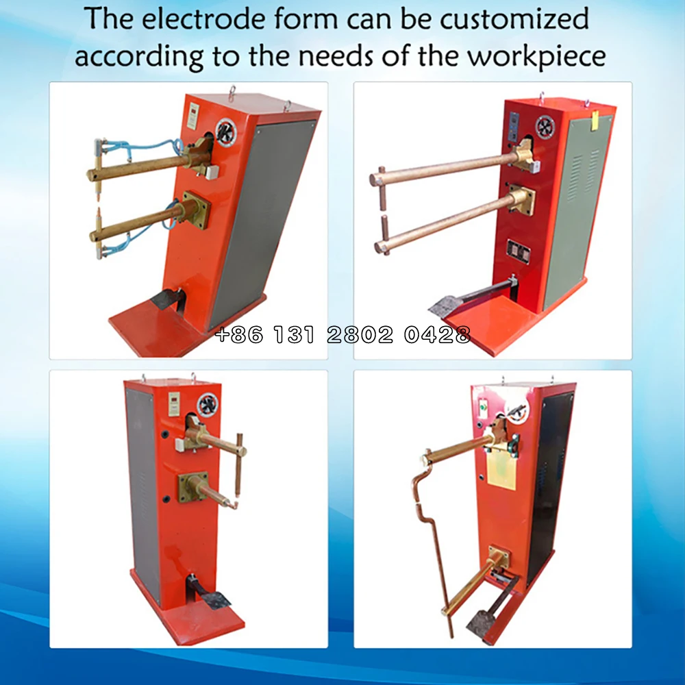 ماكينة لحام نقطي نوع الدواسة لوح من الفولاذ المقاوم للصدأ لحام الدراجة الصناعية ذات الاستخدام المزدوج ماكينة لحام ذات تأثير صغير #6