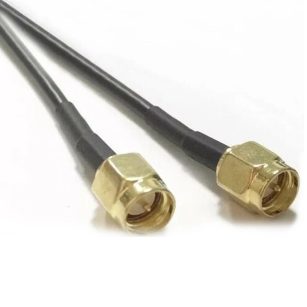 High Performance 10m RG174 Antenna Extension Cable featuring For SMA Male to For SMA Male Connectors for Easy Use