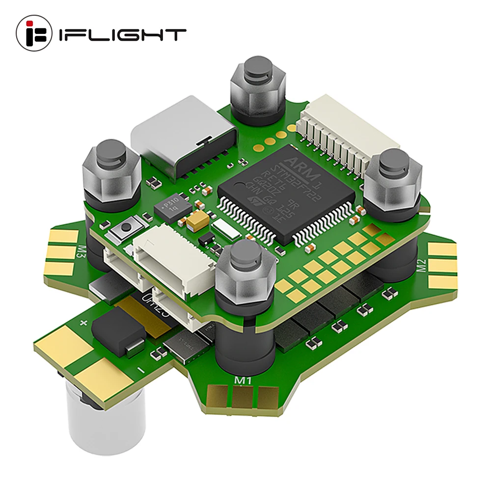 

Контроллер полета IFlight BLITZ Mini F7 с BLITZ E55 4in1 ESC 2-6S / BLITZ Force 5,8 ГГц 600 мВт Регулируемый VTX для RC FPV Drone