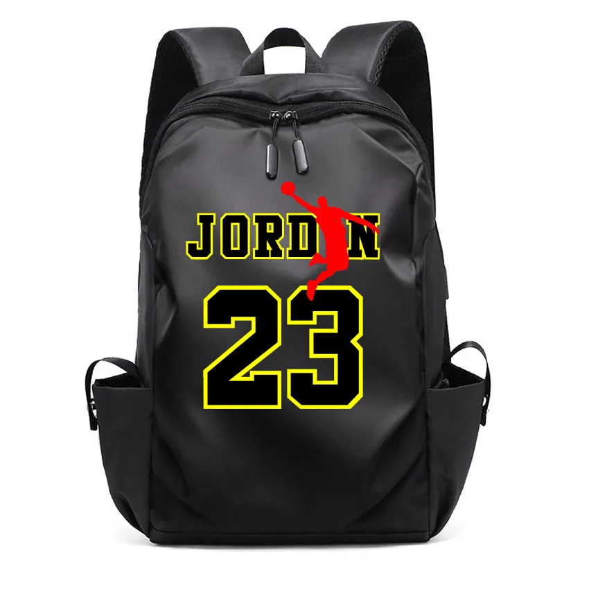 

Laptop Backpack Travelling Women Men's Waterproof Laptop Backpack JORD Letter Number 23 Pattern Printed Boy Girl Rucksack