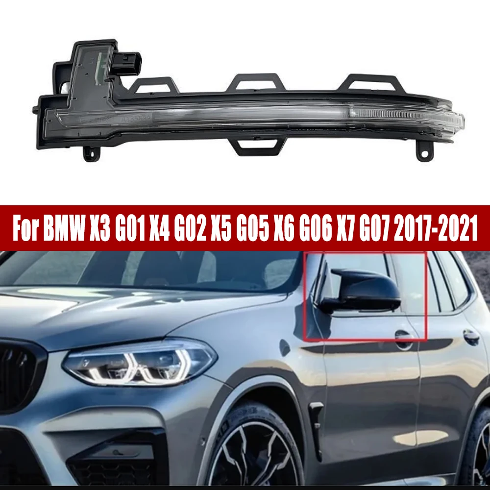 

Turn Signal Light For BMW X3 F25 X4 F26 X5 F15 X6 F16 2014 2015-2018 Side Mirror Frame Lower Bottom Rearview Mirror light