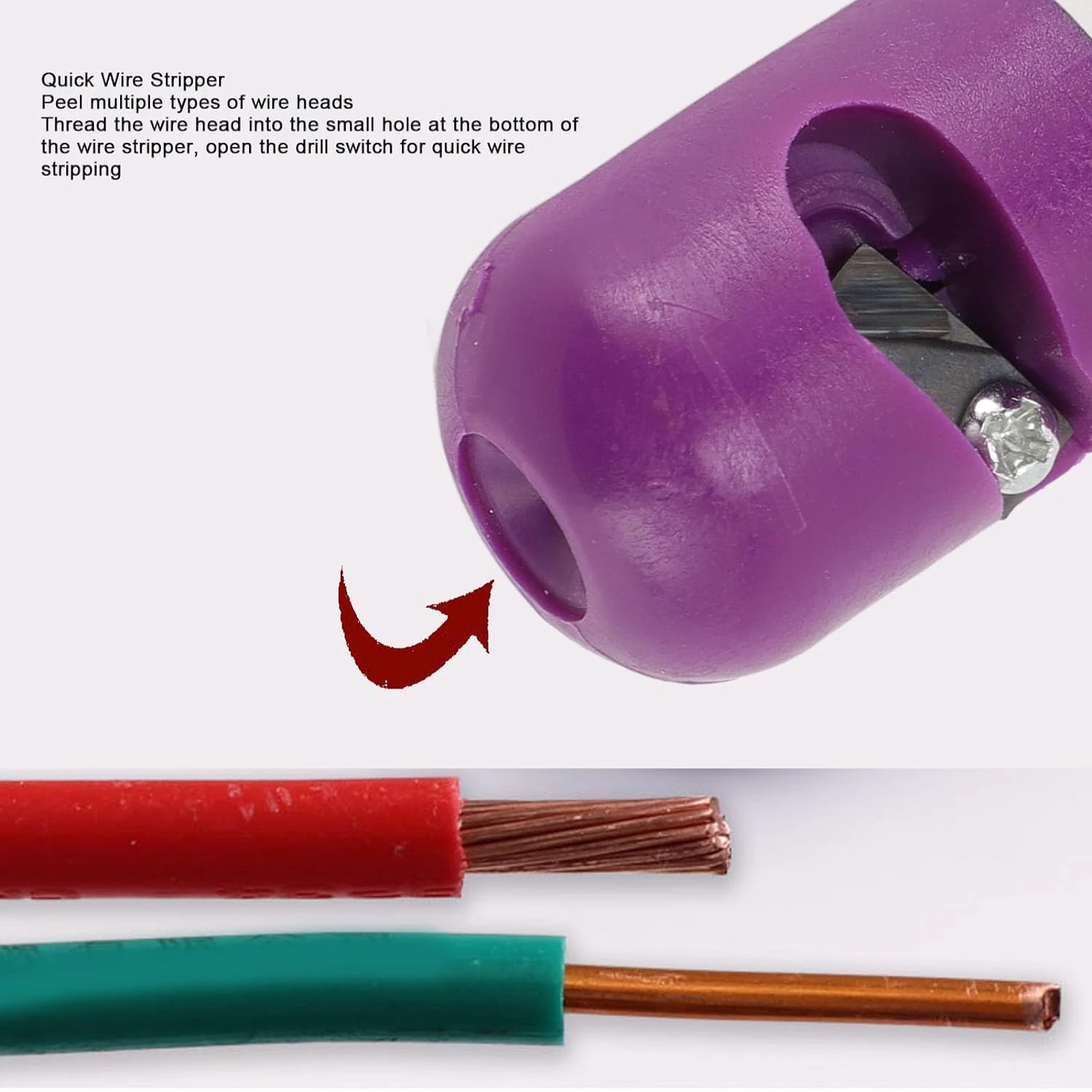 Portable and Versatile Cable Stripping Tool - Efficient High Carbon Steel Wire Stripper for Lightweight Fast Operations, Ens