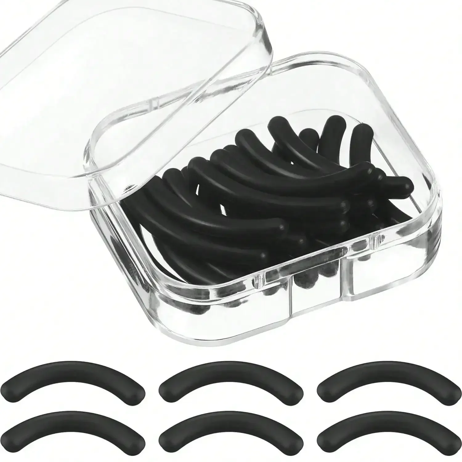 

100pcs/50pcs/10pcs Eyelash Curler Replacement Silicone Rubber Pads, Suitable For Universal Eyelash Curlers