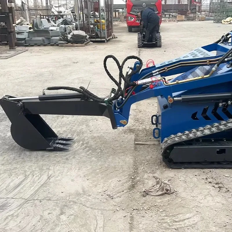 Factory Construction Diesel Skid Steer Loader Mini Skid Steer Track Loader Front End Loader For Sale