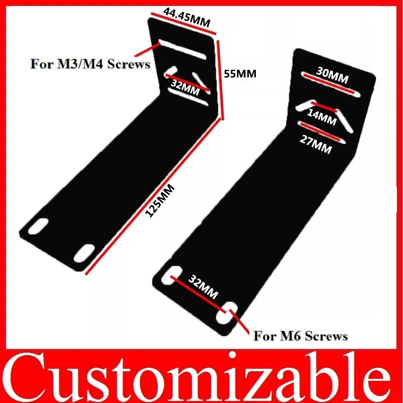 

Cabinet PDU mounting lugs power distribution unit socket cabinet vertical mounting accessory ear PDU fixing bracket Customizable