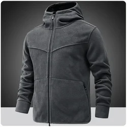 Men Tactical Softshell Fleece Hiking Bomber Jacket Outwear Thermal Sporting Tourism Mountain Camping Coats Hooded Men Clothing