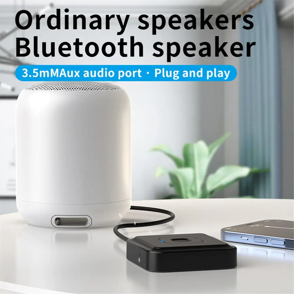 BT-22 Bluetooth 5.1 Receiver Transmitter 2- In-1 USB Audio Adapter With Mic Support Hands-free Voice Calling for Car Headphone